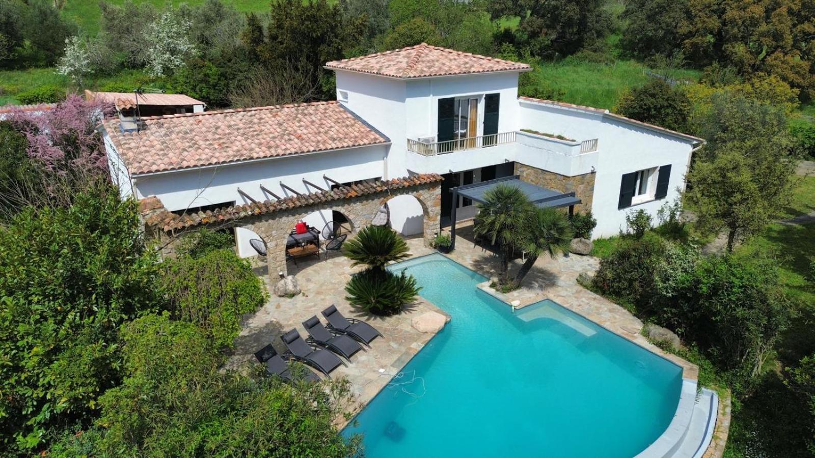 Villa A Casa Di Ficu A 14Kms D'Ajaccio Et Des Plages Avec Piscine Jacuzzi Petanque Sans Vis A Vis Peri エクステリア 写真